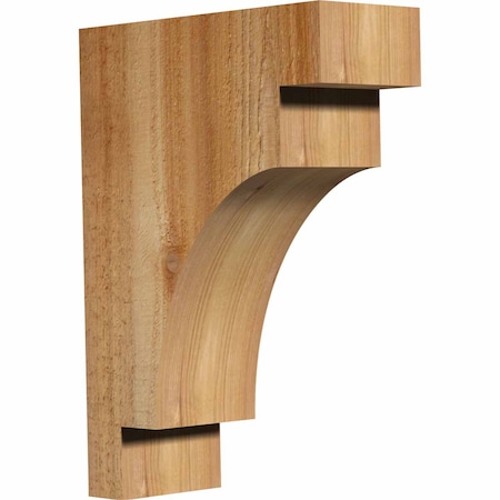 Ekena Millwork Mediterranean Rough Sawn Corbel, Western Red Cedar, 4"W x 10"D x 14"H COR04X10X14MED00RWR